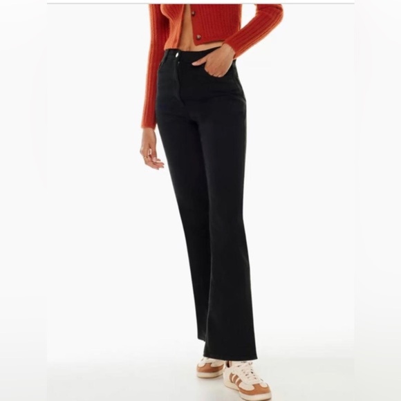 WILFRED FREE Black TWOSTEP High Rise Flared Pant 10 - Picture 7 of 7